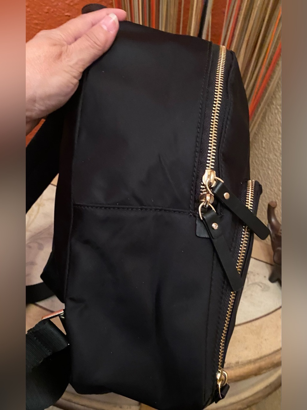 Kate Spade ♠️ - New - Watson Lane Hartley Nylon Black Backpack - Picture 6 of 9
